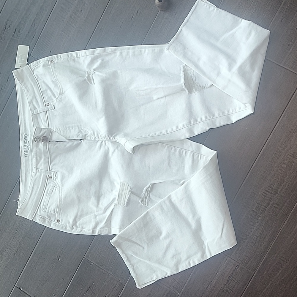 Maurices White Distressed Jean 12